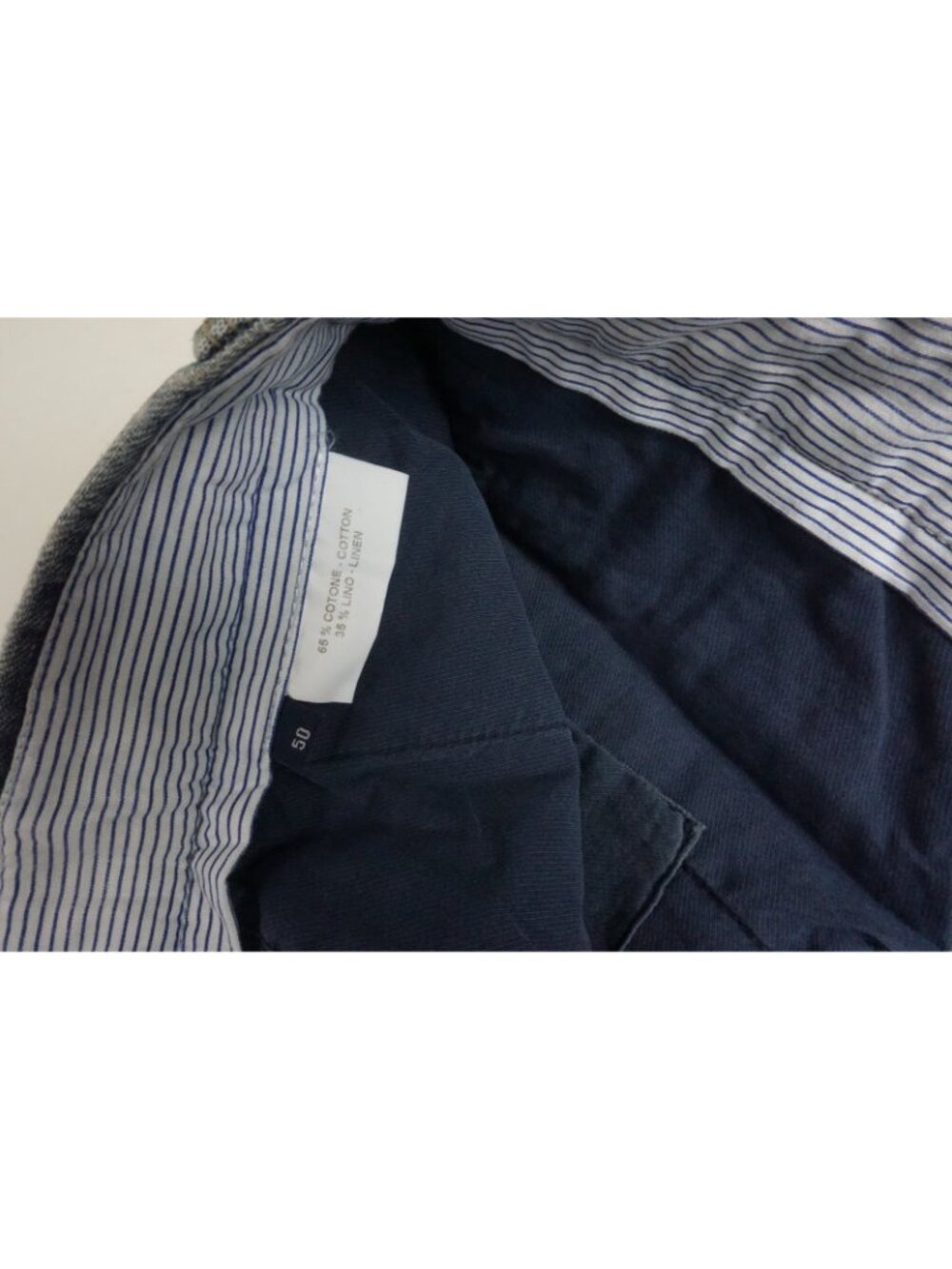Burberry London Blue Linen Blend Mens Jeans Pants Sz 50 EU BRAND NEW - Picture 8 of 8